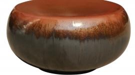 Pouf GALET Terracotta